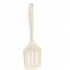 Basic Melamine Slotted Turner/Spatula, 11.25 inch, White 2015